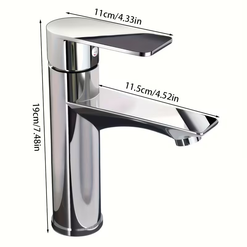 Modern Chrome Bathroom Faucet